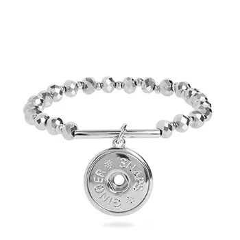 SILVER FACET BAR BRACELET